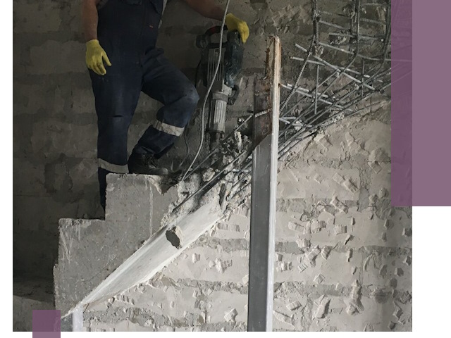 Демонтаж металлических и бетонных лестниц в Белогорске