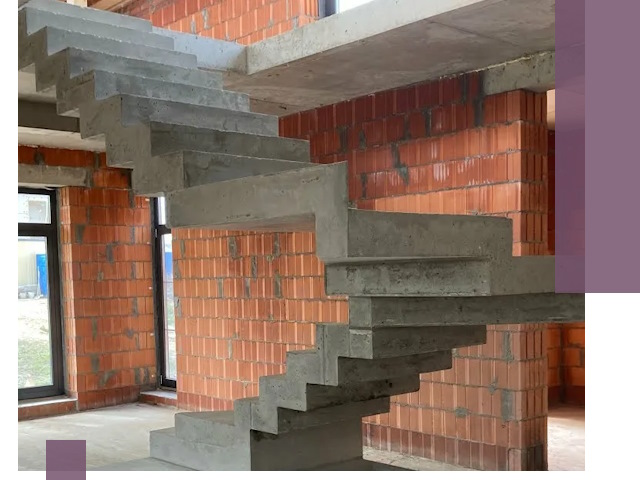 Изготовление бетонных лестниц под ключ в Белогорске