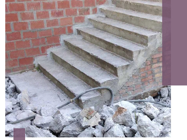 Демонтаж бетонных лестниц в Белогорске: быстро и безопасно