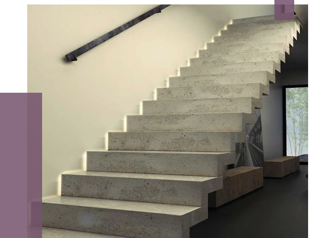 Облицовка бетонных лестниц в Белогорске от 4591 руб/м2 