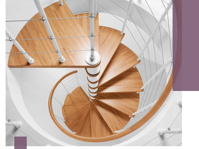 Изготовление винтовых лестниц под ключ в Белогорске