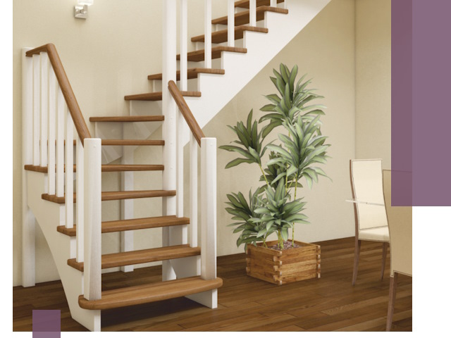 Г-образные лестницы под ключ в Белогорске — изготовление и монтаж