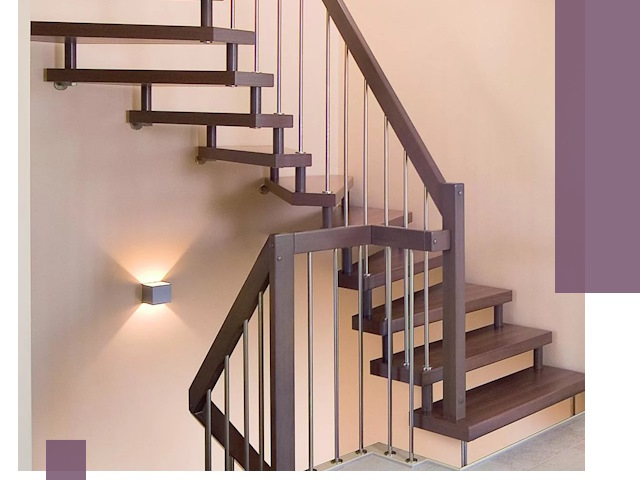 Изготовление лестниц на больцах в Белогорске под ключ