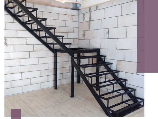 Лестницы на металлокаркасе под ключ в Белогорске — изготовление и монтаж