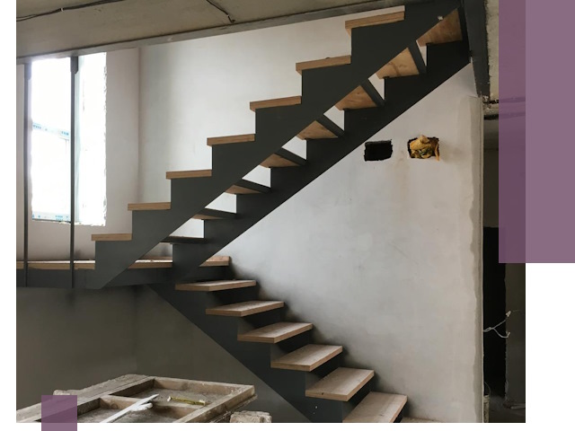 Изготовление лестниц на металлокаркасе в Белогорске от производителя