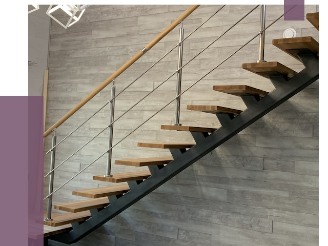 Изготовление лестниц на монокосоуре в Белогорске от 76005 руб. 