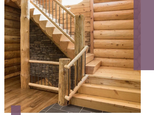 Лестницы в баню под заказ и профессиональный монтаж в Белогорске