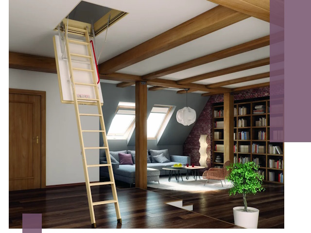 Чердачные лестницы под ключ в Белогорске: изготовление и монтаж