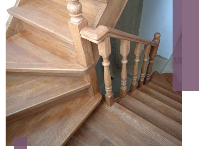 Дубовые лестницы под ключ в Белогорске: изготовление и монтаж