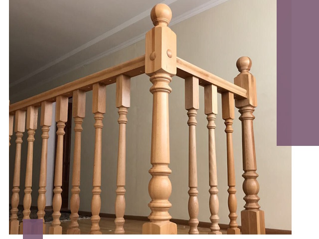 Деревянные перила на заказ в Белогорске: монтаж и изготовление