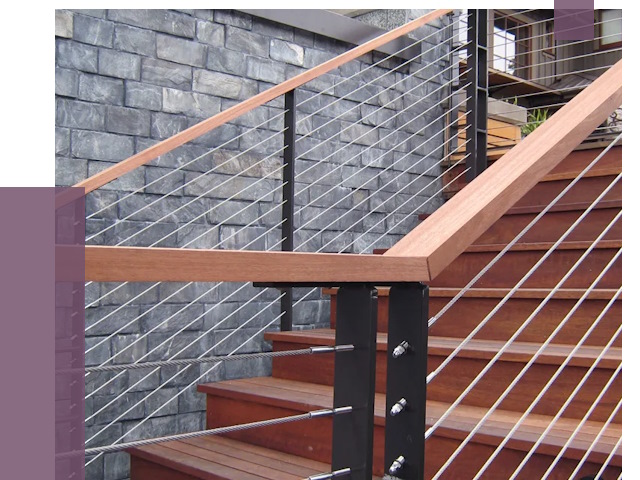 Тросовые перила под ключ в Белогорске от 7754 руб. 