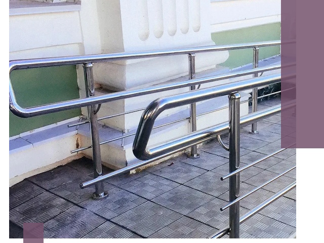 Ограждения пандусов из металла и нержавейки в Белогорске