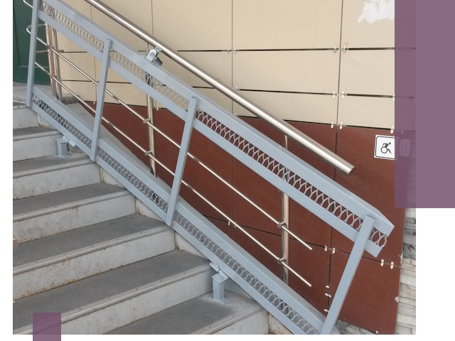 Изготовление откидных пандусов под ключ в Белогорске