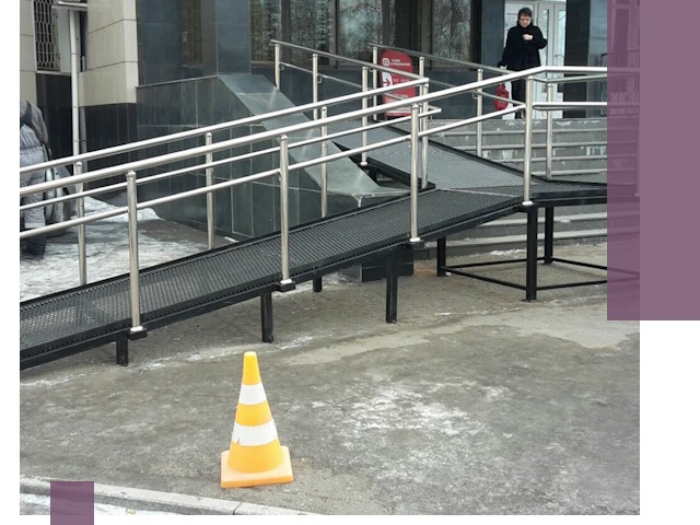 Стационарные пандусы под ключ в Белогорске — изготовление и монтаж