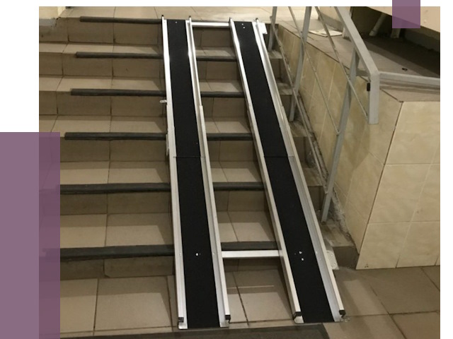 Установка пандуса в подъезд в Белогорске от 7958 руб. под ключ | ПРОЛЁТ-Бгк