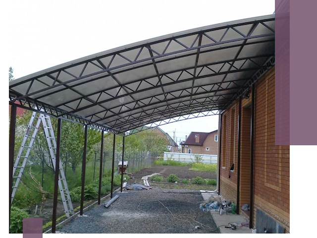 Профессиональный монтаж навесов под ключ в Белогорске