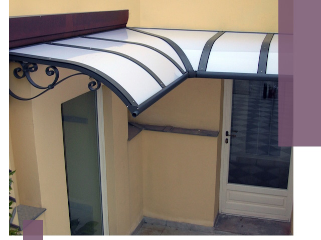 Монтаж козырьков любой сложности в Белогорске под ключ