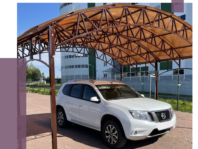 Недорогие навесы в Белогорске от 42848 руб.  | ПРОЛЁТ-Бгк