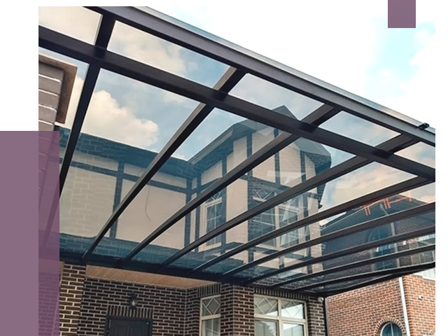 Навесы из поликарбоната в Белогорске от 8590 руб. под ключ — ПРОЛЁТ-Бгк