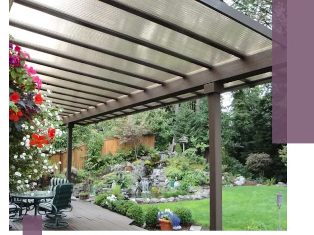 Навесы из поликарбоната под ключ в Белогорске быстро и надёжно