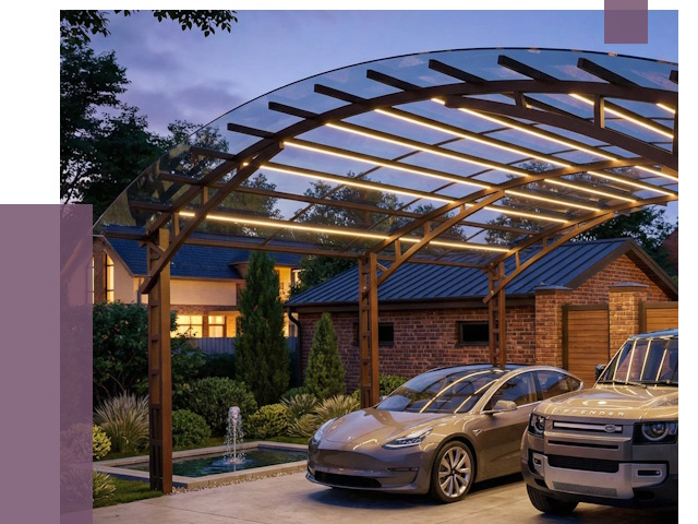 Металлические навесы в Белогорске от 12650 руб. под ключ — ПРОЛЁТ-Бгк