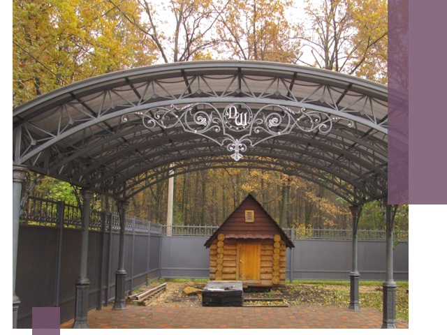 Кованые навесы премиум-класса под заказ в Белогорске