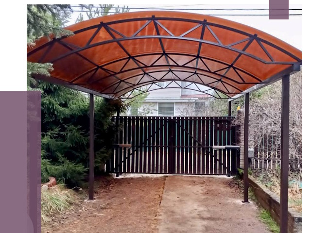 Арочные навесы в Белогорске от 12701 руб. — изготовление и монтаж | ПРОЛЁТ-Бгк