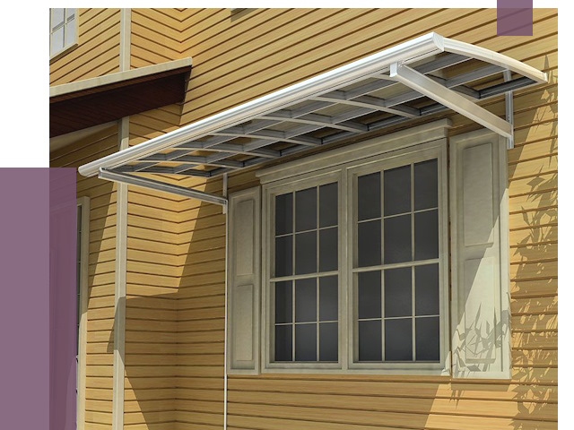 Козырьки над окнами в Белогорске от 7600 руб. — монтаж, покупки | ПРОЛЁТ-Бгк