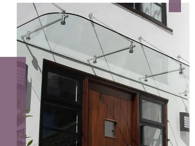 Стеклянные козырьки в Белогорске от 18874 руб. | ПРОЛЁТ-Бгк