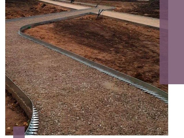 Металлические бордюры под ключ в Белогорске — изготовление и монтаж