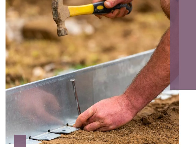 Монтаж металлических бордюров в Белогорске быстро и качественно