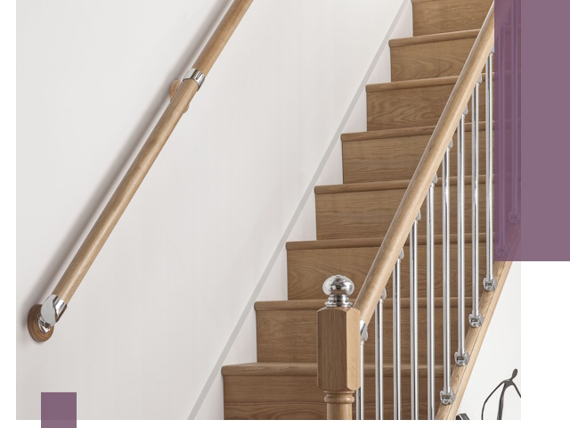 Пристенные поручни из стали и нержавейки под монтаж в Белогорске